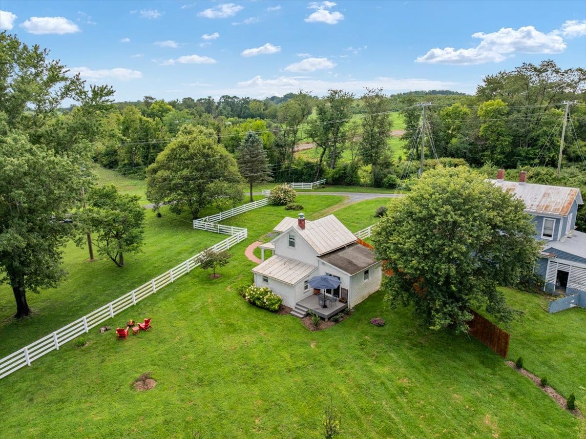 aerial view of Cottage guest unit